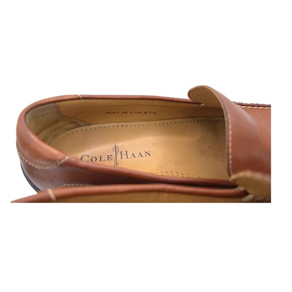 Cole Haan Men’s Brown Leather Slip-On Loafers w/ Nike Air Technology – Size 8M - Picture 7 of 11